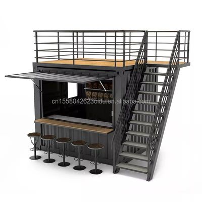 qualité  Wooden Outdoor Customized Coffee Booth Mall Kiosk 10ft Container Shop for Modern Hotel usine