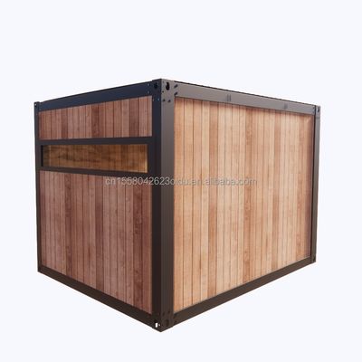 Container d'expédition mobile modulaire mini-préfabriqué de 10 pieds Petite maison de bureau de taille avec 50/75/100 mm ondes panneaux sandwich murs