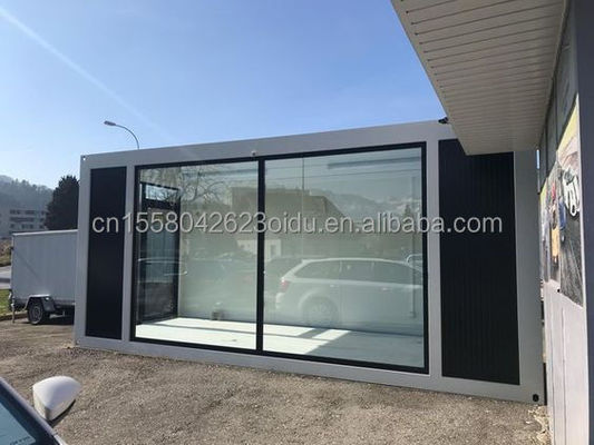 fenêtres en alliage d'aluminium et salle préfabriquée isolante salle solaire européenne de 20 pieds pour l'isolation des hôtels