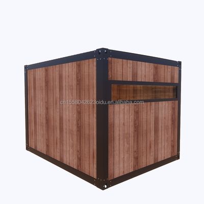 Container d'expédition mobile modulaire mini-préfabriqué de 10 pieds Petite maison de bureau de taille avec 50/75/100 mm ondes panneaux sandwich murs