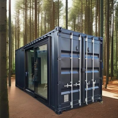 Tubes carrées en acier galvanisé Modifié Container d'expédition préfabriqué Maison pour la forêt Cabine de vacances Bureau ou villa