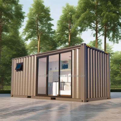 Tubes carrées en acier galvanisé Modifié Container d'expédition préfabriqué Maison pour la forêt Cabine de vacances Bureau ou villa