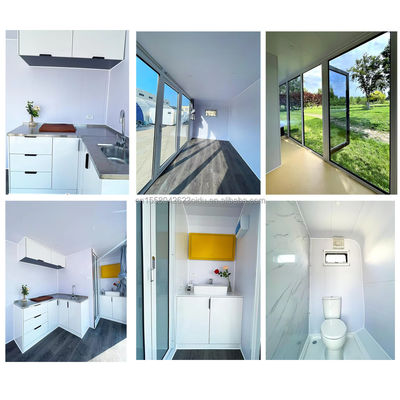 Tubes carrées en acier galvanisé maison capsule spatiale personnalisable pour un grand espace et maison Apple préfabriquée mobile