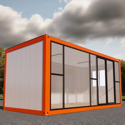 Chambres en acier galvanisé pliable 20 pieds préfabriqué modulaire en acier logement Container écologique pour le salon en plein air magasin
