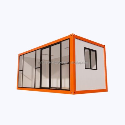 Chambres en acier galvanisé pliable 20 pieds préfabriqué modulaire en acier logement Container écologique pour le salon en plein air magasin