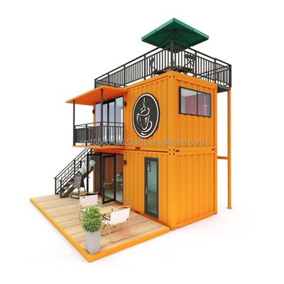 Autres panneaux de sandwich à ondes muraux 50/75/100 mm 20FT 40FT préfabriqués Mini-pop-up Shop Container Café/Bar/Fast-food