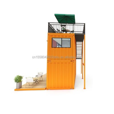 Autres panneaux de sandwich à ondes muraux 50/75/100 mm 20FT 40FT préfabriqués Mini-pop-up Shop Container Café/Bar/Fast-food