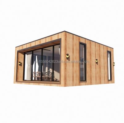 Maison de conteneurs préfabriquée de construction rapide avec tubes carrés en acier galvanisé et panneau sandwich ondulé de 50/75/100 mm