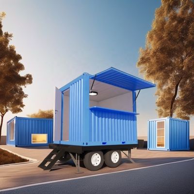 Couleur personnalisée 10ft Mobile Petite maison sur roues meublé Prefabriqué Modulaire Panneau sandwich en acier Hôtel Meilleure valeur