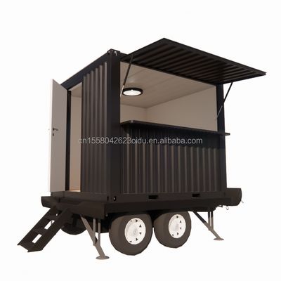 Couleur personnalisée 10ft Mobile Petite maison sur roues meublé Prefabriqué Modulaire Panneau sandwich en acier Hôtel Meilleure valeur