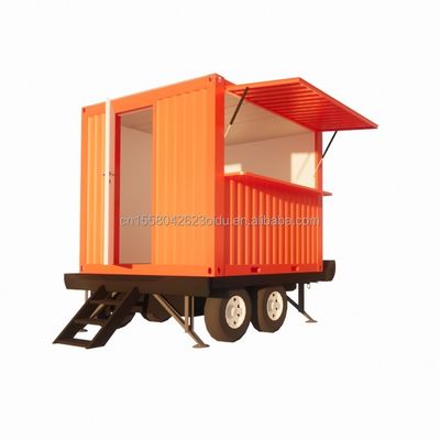Couleur personnalisée 10ft Mobile Petite maison sur roues meublé Prefabriqué Modulaire Panneau sandwich en acier Hôtel Meilleure valeur