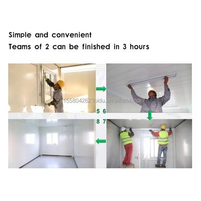 Couleur personnalisée 10ft Mobile Petite maison sur roues meublé Prefabriqué Modulaire Panneau sandwich en acier Hôtel Meilleure valeur