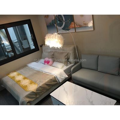Couleur personnalisée Conteneur moderne Mini Vacances Capsule Chambre d'une chambre Hôtel de structure en acier Conçu avec un style moderne