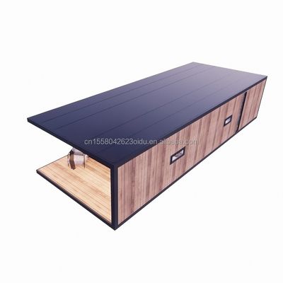 Maison de conteneurs préfabriquée de design moderne avec fenêtre en alliage d'aluminium et couleur personnalisée en panneau sandwich