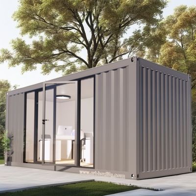 50/75/100mm Panneau sandwich ondulé Mur Moderne 20ft 40ft Maison de conteneurs en acier Paquet plat Maison préfabriquée pour bureau