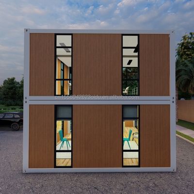 20ft/40ft Easy Move Container à emballage plat préfabriqué 50/75/100mm Panneau sandwich ondulé Stockage portable pour magasin