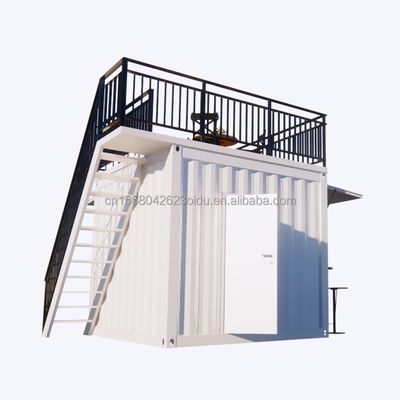 Boutique mobile personnalisée Container d'expédition mobile de 10 et 20 pieds Cafés Structure principale Tubes carrées en acier galvanisé