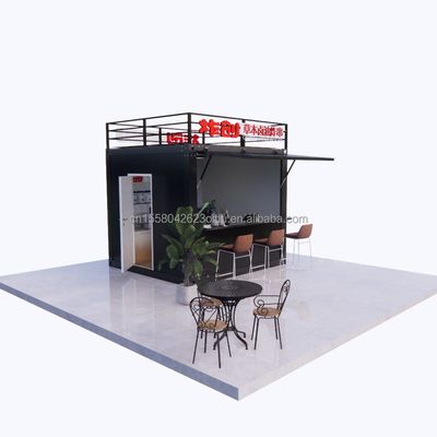 Logo de style chinois 10ft 20ft bar de conteneur en bois pliable pour les entreprises professionnelles et les hôtels