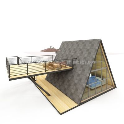 Chambre en bois de luxe petite maison triangulaire modulaire maison préfabriquée pour vos besoins