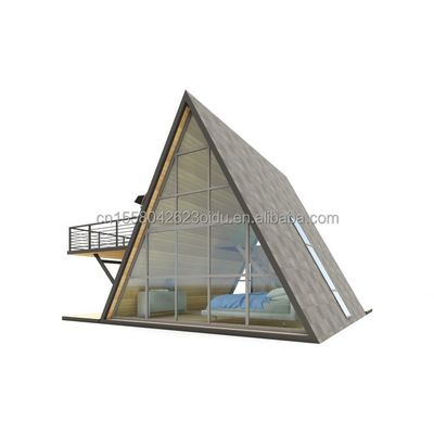 Chambre en bois de luxe petite maison triangulaire modulaire maison préfabriquée pour vos besoins