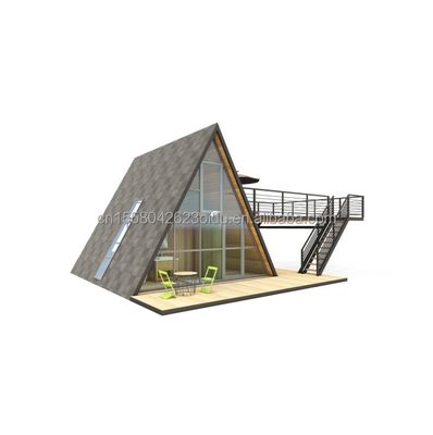Chambre en bois de luxe petite maison triangulaire modulaire maison préfabriquée pour vos besoins