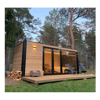 Style de design chinois UE maisons en bois de 20 pieds jardin maisons préfabriquées moderne maison préfabriquée de luxe Structure en acier