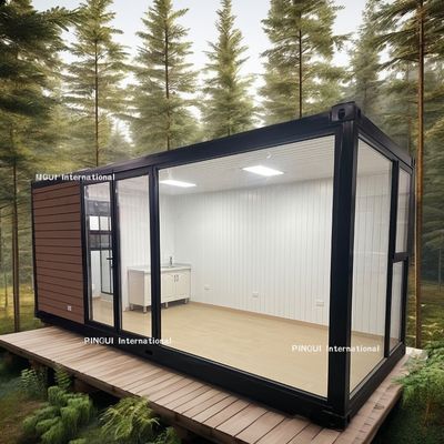 Appartement de 2 chambres à coucher en extérieur de 20 pieds ou 40 pieds de design moderne maison de conteneur en acier préfabriqué pour hôtel familial