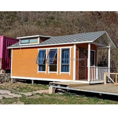 Construire rapidement un conteneur de matériaux maisons pour les vacances et les fermes trois chambres à coucher mur 50/75/100mm Wave Sandwich Panel