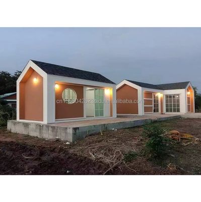 Construire rapidement un conteneur de matériaux maisons pour les vacances et les fermes trois chambres à coucher mur 50/75/100mm Wave Sandwich Panel