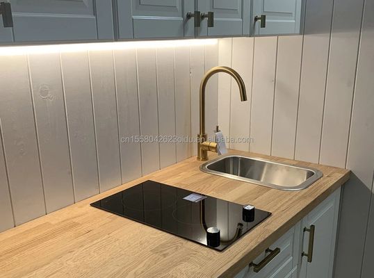 Container plat maison de café de style luxueux studio en bois emballement plat pour 20ft jardin hôtel maison mobile