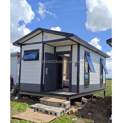 Construire rapidement un conteneur de matériaux maisons pour les vacances et les fermes trois chambres à coucher mur 50/75/100mm Wave Sandwich Panel