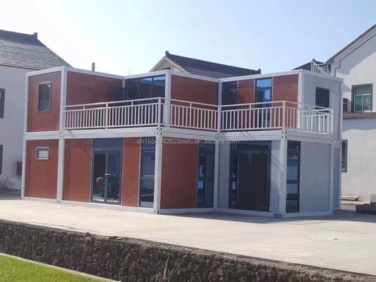 Construire rapidement un conteneur de matériaux maisons pour les vacances et les fermes trois chambres à coucher mur 50/75/100mm Wave Sandwich Panel