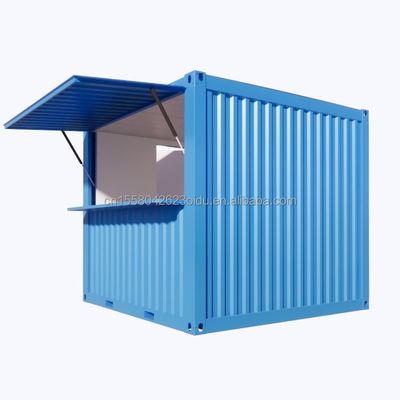 10 pieds de maison mini-contenant pop-up pour café bar fast-food restaurant magasin de commodité kiosque ou matériel fenêtre de stand