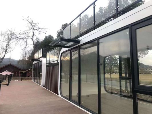 EU 20FT Maison préfabriquée résidentielle moderne pour vivre dans un conteneur élégant dans un hôtel ou un complexe