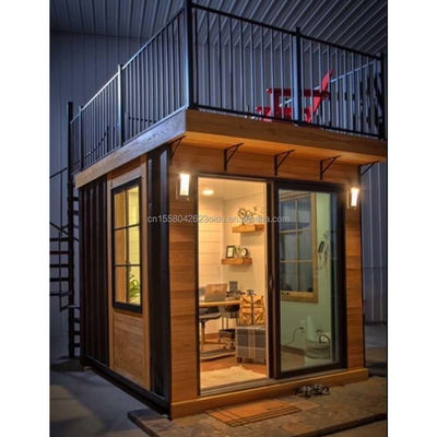 Panneau sandwich en ondes 50 mm Hôtel Container pop-up Café Restaurant Bar Café Kiosque Booth avec maison préfabriquée en acier