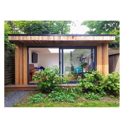 Chambres solaires préfabriquées Chambres en verre Container en bois évolutif