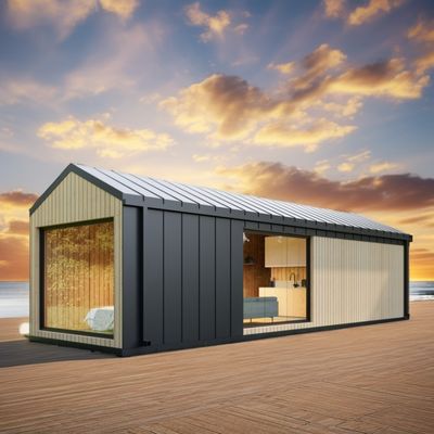 Design moderne Container préfabriqué piscine en tubes carrés en acier galvanisé pour les vacances en plein air Hôtels Fêtes ou bureaux