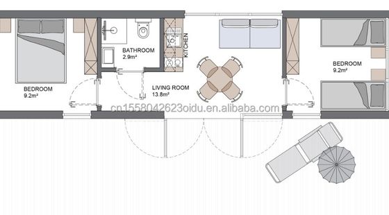 Design moderne Container préfabriqué piscine en tubes carrés en acier galvanisé pour les vacances en plein air Hôtels Fêtes ou bureaux