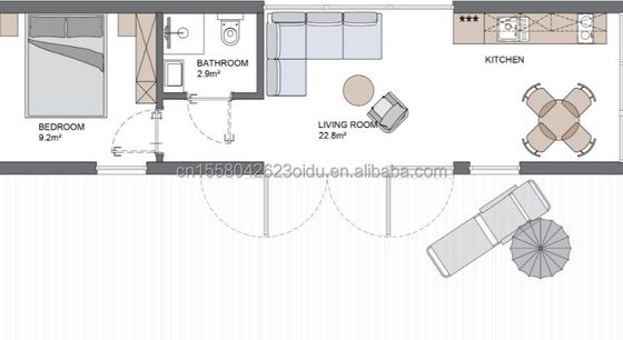 Design moderne Container préfabriqué piscine en tubes carrés en acier galvanisé pour les vacances en plein air Hôtels Fêtes ou bureaux