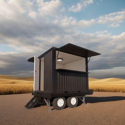 fenêtres en alliage d'aluminium préfabriquées minuscules maisons modulaires sur roues remorque avec escaliers pour les États-Unis en acier galvanisé pliage 180g