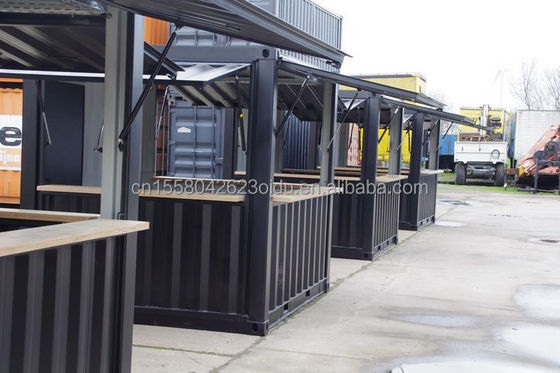 Boutique en alliage d'aluminium Mini fenêtres Boutique pop-up Container Café Bar Restaurant fast-food Magasin de détente Kiosque Booth 10ft