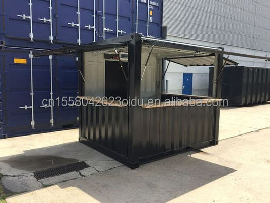 Boutique en alliage d'aluminium Mini fenêtres Boutique pop-up Container Café Bar Restaurant fast-food Magasin de détente Kiosque Booth 10ft