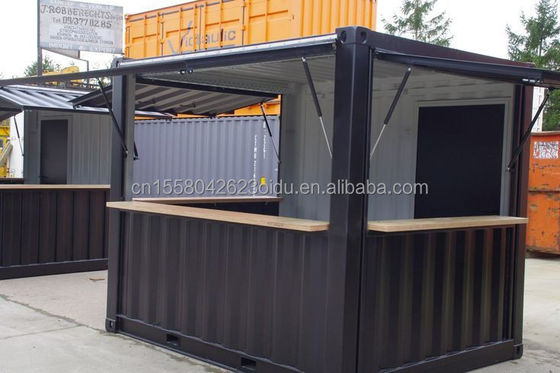 Boutique en alliage d'aluminium Mini fenêtres Boutique pop-up Container Café Bar Restaurant fast-food Magasin de détente Kiosque Booth 10ft