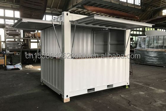 Boutique en alliage d'aluminium Mini fenêtres Boutique pop-up Container Café Bar Restaurant fast-food Magasin de détente Kiosque Booth 10ft
