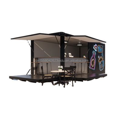 Galvanisé en acier pliant 180g cadre moderne bar contenant 10ft magasin alimentaire pour l' extérieur fait de conteneur d' expédition modifié