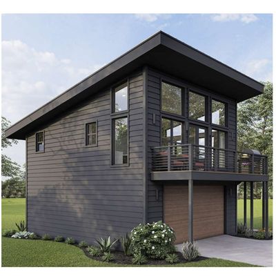 Maison de conteneurs avec salle de bain complète et design extensible