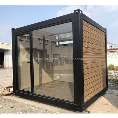 Structure principale Tubes carrées en acier galvanisé 10 pieds 20 pieds Container préfabriqué Maison en bois pour bureau Maison d'assemblage
