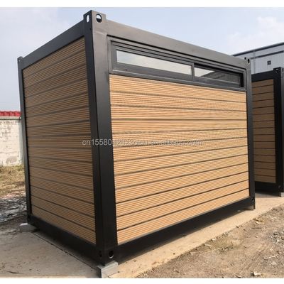 Structure principale Tubes carrées en acier galvanisé 10 pieds 20 pieds Container préfabriqué Maison en bois pour bureau Maison d'assemblage
