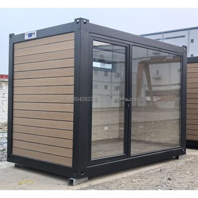 Structure principale Tubes carrées en acier galvanisé 10 pieds 20 pieds Container préfabriqué Maison en bois pour bureau Maison d'assemblage