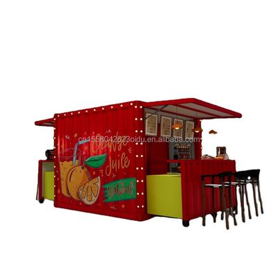 Container d'expédition modifié de 10 pieds EU Mini-Pop-up Shop pour restauration rapide en plein air